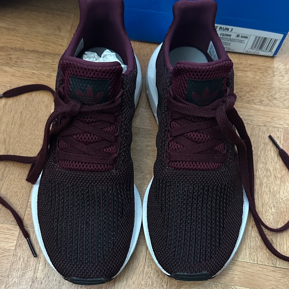 Adidas Burgundy Knit Sneakers